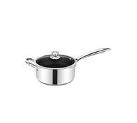Casserole en Inox Premium avec Couvercle et Intérieur en Nid d'Abeille 20cm Cheffinger Argent