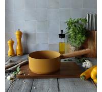 Casserole En Revêtement Céramique Jaune 18cm - Tous Feux