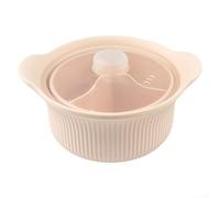 Casserole en silicone pour micro-ondes avec couvercle, compatible avec la friteuse à air, permet une cuisson rapide à la vapeur des légumes, des protéines et des collations tout en verrouillant les