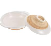 Casserole en terre cuite avec couvercle bol en pierre de cuisine coréenne 18 cm Pot en grès céramique japonais Sumi Kannyu Donabe Pot de la mort en argile Casserole en Po, B, 1,8 litres