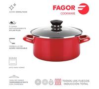 Fagor Casserole Optimax Ø26 cm Acier émaillé antiadhésif double couche