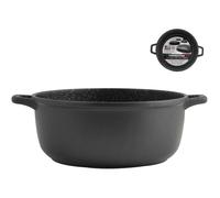 H&h cocotte en pierre antiadhésive haute deux poignées cm32 pent