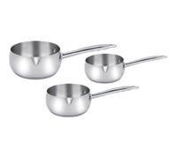 Casserole - Haussmann Héritage® - HM-0313 - Acier inoxydable - 3 pièces - Tous feux dont induction