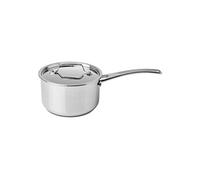 Casserole haute 18 cm et couvercle Supreme Prof - Silampos - Gris - Inox Gris G