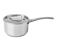 Casserole haute 20 cm et couvercle Supreme Prof - Silampos - Gris - Inox Gris G