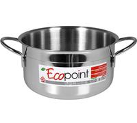 Casserole HOME En Acier Inoxydable Ecopoint 2 Poignées 34 Cm