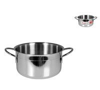 Casserole HOME En Acier Inoxydable Ecopoint 2 Poignées Cm 14