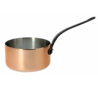 Casserole Inocuivre en cuivre et inox queue fonte d'acier § 18 cm