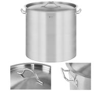 Royal Catering Casserole Induction Fond Rapporté Sandwich Triple (36 L, Ø 36 cm, Avec Couvercle, Inox Aluminium, Poignées Cool Touch)