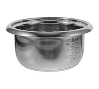 Casserole Intérieure Cuiseur Riz Cuve Inox 4l Acier Inoxydable Argenté | Remplacement Ancien Modèle 700w, Transfert Thermique, Usage Domestique Pratique, Format Rond Multi-emploi