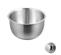 Casserole intérieure en acier inoxydable 316 compatible avec le cuiseur à riz Zojirushi NP-HBC10, bol intérieur de rechange de 3 L, 5,5 tasses, construction monobloc épaisse pour un chauffage uniforme