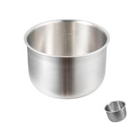 Casserole intérieure en acier inoxydable 316 de 5 L compatible avec le cuiseur à riz Zojirushi NS-AAQ18, bol de rechange compatible avec B363/B367, design monobloc épais pour un chauffage uniforme et