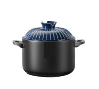 Casserole japonaise en céramique émaillée, petite casserole en argile résistante à la chaleur for cuisinières à gaz(5L)