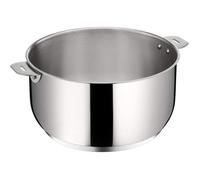 Casserole - Lagostina Salvaspazio - Acier Inoxydable 18/10 - Ø 24 cm - Empilable et Induction