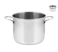 Casserole Marque Home Gris en Acier Inoxydable Diamètre Cm 18