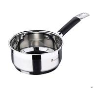 MasterPro Foodies Casserole en acier inoxydable 1,3 l 16 x 7,5 cm Revêtement anti-adhérent Manche ergonomique Compatible avec tous types de plaques dont induction, sans toxiques