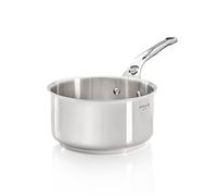 De Buyer - Casserole en inox MILADY - 20 cm - Fabriquée en France, Sans PFAS, Inox 18/10 Performant et Résistant, Fond Sandwich, Tous Feux + Four, Finition Poli Brillant, Argent