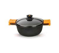 Casserole - PINTI INOX - CM24 - 2 poignées - Anti-adhésive - Couvercle inclus