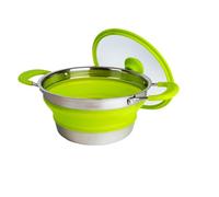 Casserole pliable avec couvercle et poignées