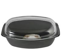Casserole rectangulaire antiadhésive extra chef avec couvercles