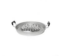 Casserole ronde à charbon de bois de style thaïlandais, pour cuisinière à gaz, batterie de cuisine ronde anti-adhésive pour barbecue à la maison, camping, 35 cm (35 cm)