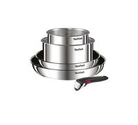 Tefal Batterie de cuisine Ingenio Emotion L897S504 – Inox, induction, 5 pièces, poignée amovible