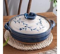 Casserole traditionnelle japonaise en argile pour cuire à la vapeur, mijoter lentement, idéale pour cocotte et ragoût