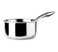 IBILI – Casserole triple couche naturelle – 18 cm, 2 L, acier inox, induction, sans antiadhésif