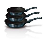 Casseroles - BERLINGER HAUS - AQUAMARINE BH-6177 - Lot de 3 pièces - Aluminium forgé - Revêtement granit