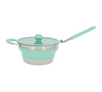 InCasa Casserole rétractable Grand format 1,5 L Silicone/Acier inoxydable - Poignée amovible