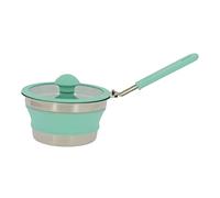 InCasa Casserole rétractable D16 – Petit format – Blanc et bleu turquoise G