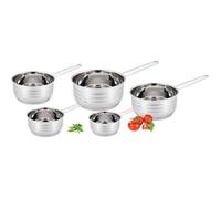 Casseroles - Royal Swiss - Set de 5 - Inox - Tous feux - Diamètres variés