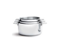 De Buyer Casseroles Twisty DB349103 inox - Lot de 3 16/18/20 cm