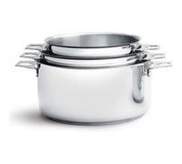 De Buyer Casseroles Twisty DB349103 inox - Lot de 3 16/18/20 cm