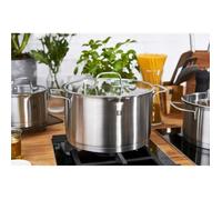 Casseroles - ZWILLING - True Flow - Acier inoxydable - 4 pièces - Couvercle en verre inclus