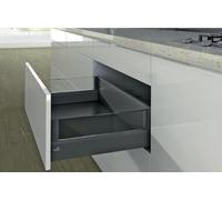 Casserolier Arcitech HETTICH - P.300 H.186/94mm - anthracite sans coulisse avec rehausse verre - 915