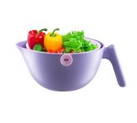 Cassers pour la cuisine, passoire de colonie de cuisine,Draveur de lavage de légumes rotatif - Chauqueur à double couche pour pour les baies, salades, bol à passager rotatif
