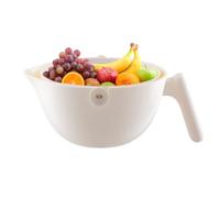 Cassers pour la cuisine, passoire de colonie de cuisine,Panier de draineur des ménages avec poignée | Bol collante de passoire aux fruits, panier de draineur de rotatif multifonctionnel