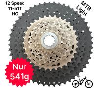 Cassette 12-Fois FWS07 11-51 Z VTT Light Race Vélo Shimano HG Compatible 480G