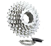 Cassette à 7 vitesses pour vélos 12-28T 12-32T avec écrou de verrouillage pour HG Freehub Corps en alliage d'acier solide pour les besoins de conduite à long terme (12-32T)