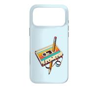 Cassette à Crayons Old School Music Lover Party années 80 90 Coque pour iPhone 17 Pro Max