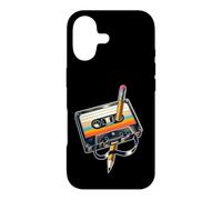 Cassette à Crayons Old School Music Lovers Party années 80 90 Coque pour iPhone 17