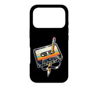 Cassette à Crayons Old School Music Lovers Party années 80 90 Coque pour iPhone 17 Pro