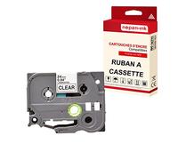 Cassette à Ruban étiqueteuse TZE-151 (Noir - Transparent) 24 mm * 8 m Compatible pour Brother P-Touch D600, E550WVP, D800W, H50