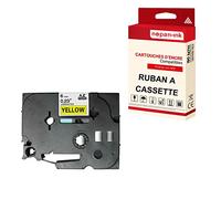 Cassette à Ruban étiqueteuse TZE-661 (Noir - Jaune) 36 mm * 8 m Compatible pour Brother P-Touch D800W, P900W, P950NW, 3600, 920