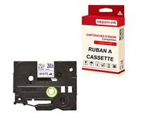 Cassette à Ruban étiqueteuse TZE-FA3 (Blanc - Bleu) 12 mm * 3 m Compatible pour Brother P-Touch 1000, 1005BTS, 1005F, 1005FB, 1