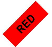 Cassette À Ruban Pour Étiqueteuse Dymo,Compatible Avec D1,12mm,45010,45013,40910,40913,43613,43610,Lm160,280 - Type Black On Red-12mm