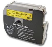 Cassette à ruban vhbw 12mm pour Brother P-Touch PT-55BM, PT-55S, PT-65, PT-65SB, PT-65SCCP, PT-65SL, PT-65VP, PT-70. Remplace:M-K631. G