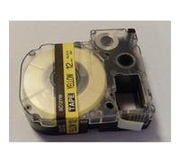 Cassette à ruban vhbw 12mm pour Epson OK500P, OK720, OK900P, LW-300, LW-400. Remplace: LC-4WBW, SC12YW. G