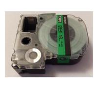 Cassette à ruban vhbw 18mm pour Epson LabelWorks LW-400, LW-500, LW-900P. Remplace: LC-5GBP, SC18GW. G
